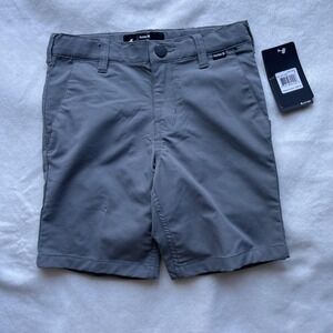 Hurley Shorts Boys 6 Cool Gray H2O-DRI Chino Walkshort Quick Dry‎ Stretch Casual